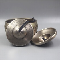 Bronze Collision Bell Touch Bell Handmade Tibet National Auspicious Octappo Percussion Instrument Sound Therapy Bell-Pan Bronze Plc