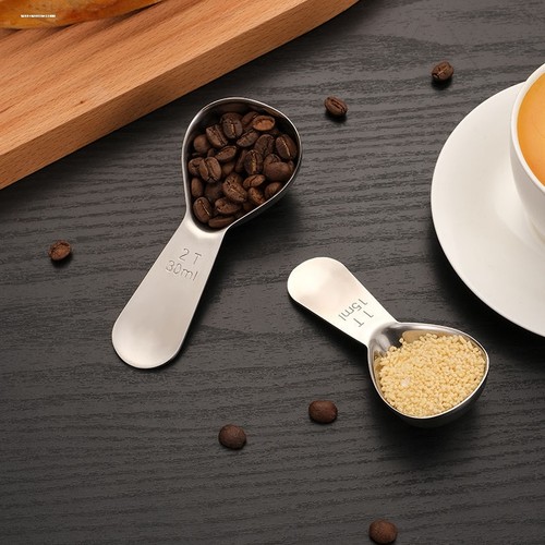 304食品级不锈钢咖啡豆量勺专用奶粉燕麦冻干勺子15ml克勺g集公度 - 图0