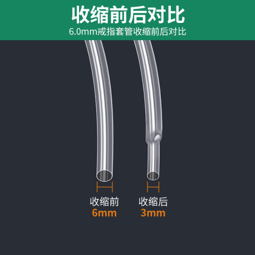开口活口金戒指封口套管调节神器隐形戒圈大了固定保护透明热缩管 - 图2