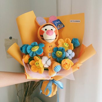 New Stitch Doll Doll Bouquet Blue Stitch ສ້າງສັນວັນເກີດວັນເກີດຂອງຂັວນວັນແຫ່ງຄວາມຮັກຮຽນຈົບຮູບພາບ