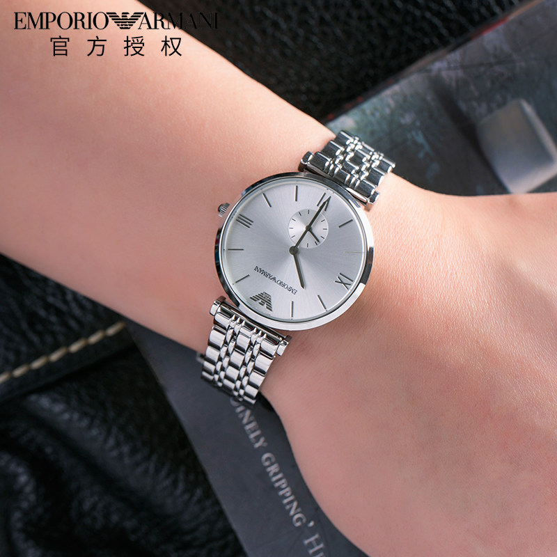 Armani阿玛尼手表男钢带石英商务休闲薄款简约时尚男表AR1819正品 Armani阿玛尼手表男钢带石英商务休闲薄款简约时尚男表AR1819正品