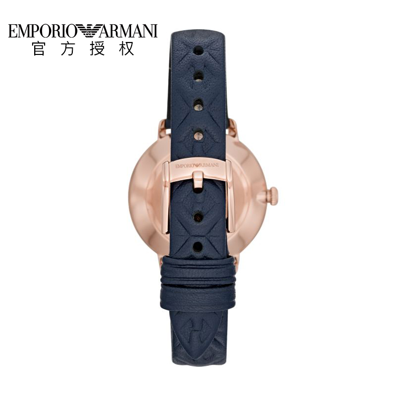 Emporio Armani阿玛尼手表女 时尚简约休闲皮带石英女表AR11231