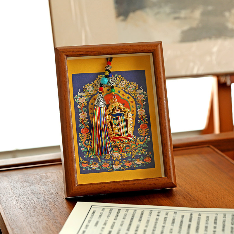 【十相自在摆台】新中式彩绘摆台画好运客厅桌面家居摆件13*18cm,淘宝优惠券,粉丝福利购,淘宝优惠卷