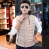 Áo vest nam cotton mùa thu đông phiên bản Hàn Quốc của xu hướng vest đẹp trai ấm áp vest nam áo khoác mùa đông không tay vest - Dệt kim Vest