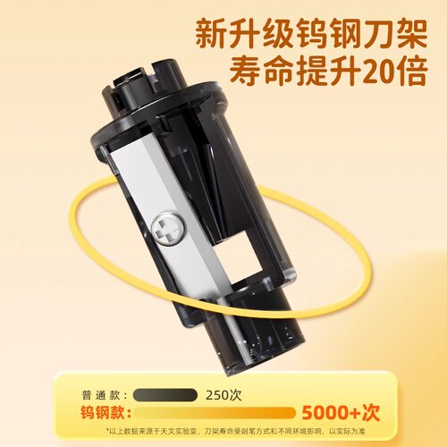 天文奶龙电动卷笔刀小巧便携削笔器自动铅笔刀儿童绞笔相机削笔刀 - 图1