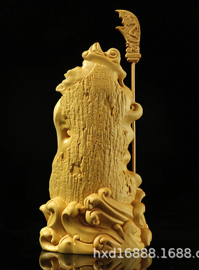 厂家黄杨木雕佛像家居工艺品摆件武财神关公关二爷禅意