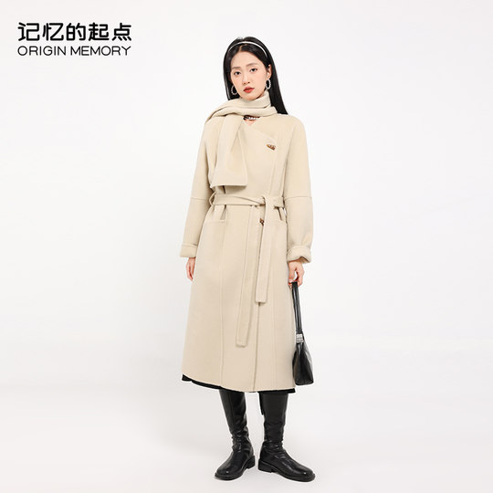 The starting point of memory mid-length woolen coat for women 2023 new temperament commuter waistcoat 67GD79306