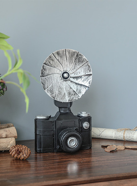 复古老式照相机模型工艺品创意酒吧摆件橱窗陈列美式乡村软装饰品