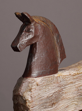 欧式复古树脂骏马摆件做旧样板间客厅玄关酒柜书房办公室桌面摆设