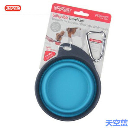 进口美国DEXAS折叠碗宠物狗狗猫饮水器户外喝水便携食盆狗碗包邮 - 图2