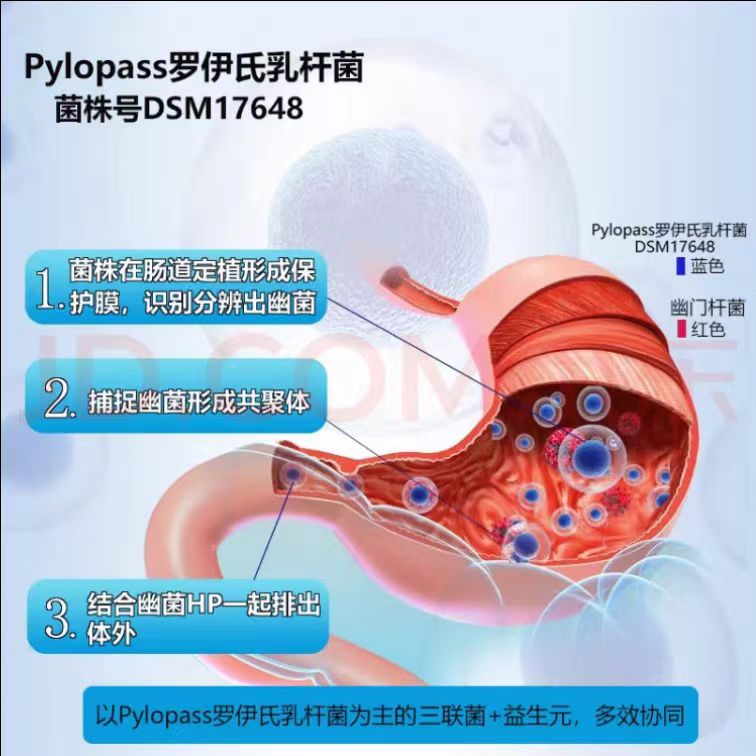 习2送1 明优堂 灭活菌罗伊氏乳杆菌益生元益生菌呵护肠胃灭活菌肠 - 图2