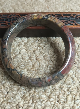 新疆哈密花伊丁女手镯花色俏丽显气质标准形圈口56mm宽17mm1942