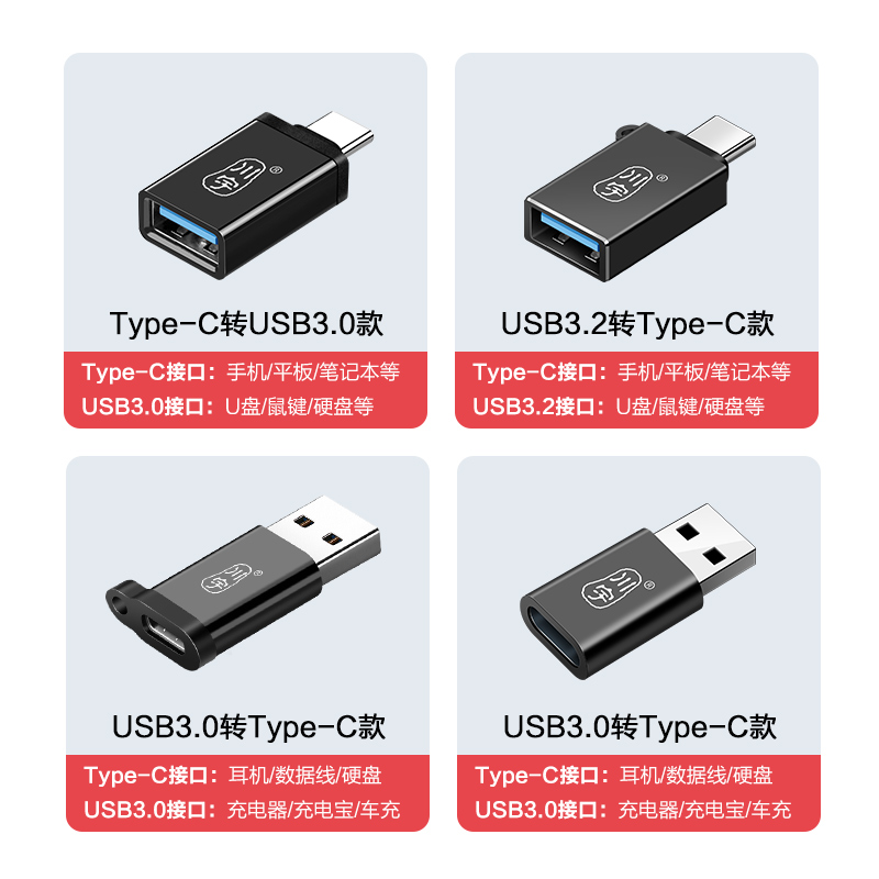 川宇type-c转USB3.2接口OTG转接头手机U盘转换器适用华为苹果iphone15笔记本电脑平板ipad车载安卓通用