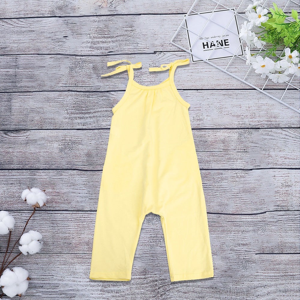 New Fashion Kids Baby Girls Strap Cotton Romper Toddler Slin - 图1