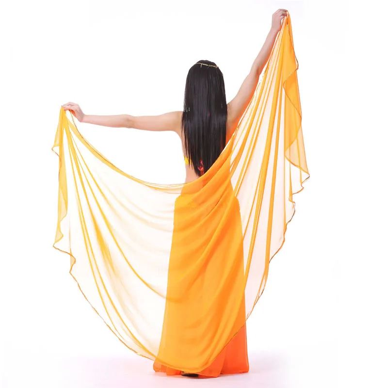 1pcs free shipping woman belly dancing chiffon veil Dance Da - 图3