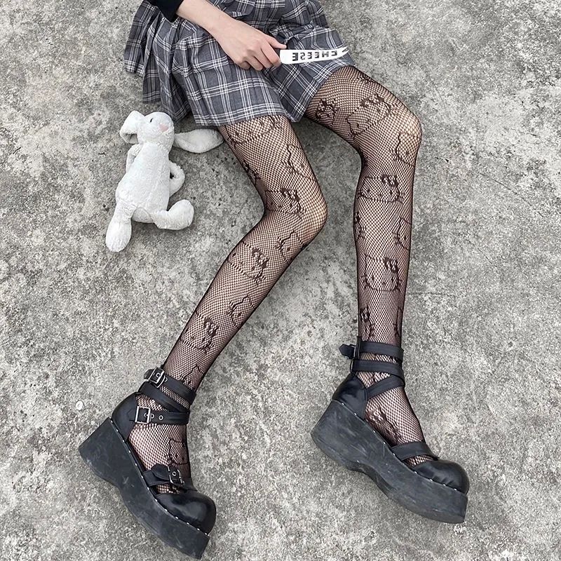 Y2k Goth Lolita Cos Girls Cute Kitty Cat Stockings Women Sex - 图3