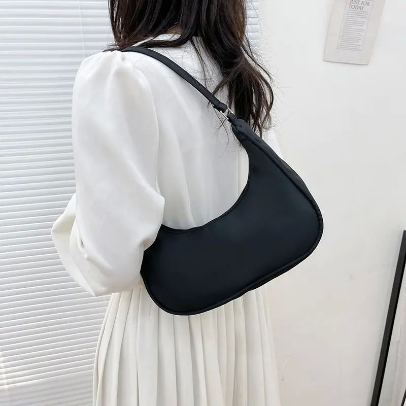 Women Bags Armpit Shoulder Bag Small Shoulder Purse Nylon Un-图3