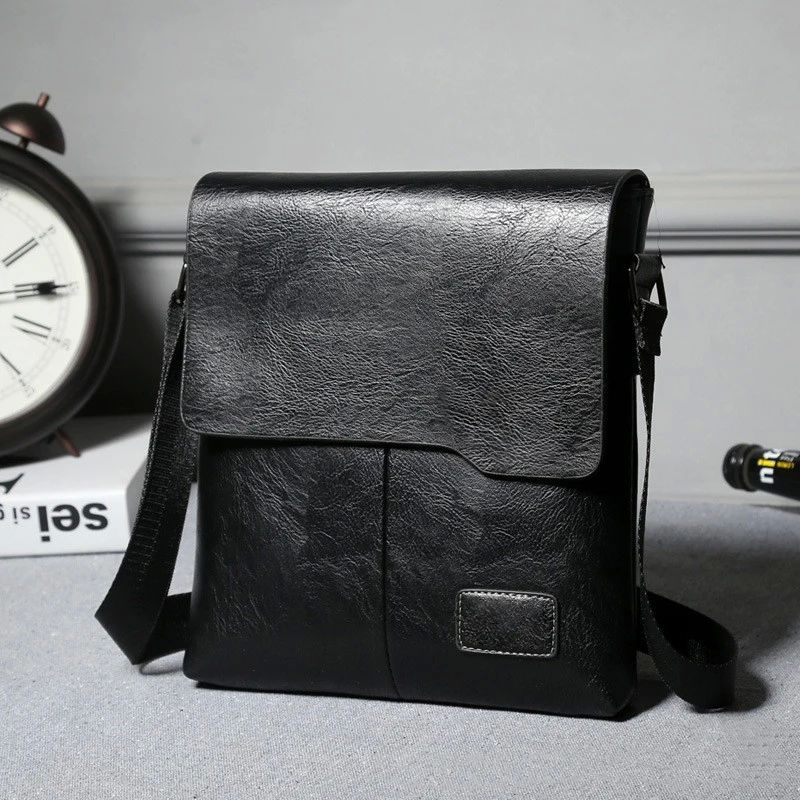 Newest Man Messenger Bag Men Pu Leather Shoulder Bags Busine - 图3