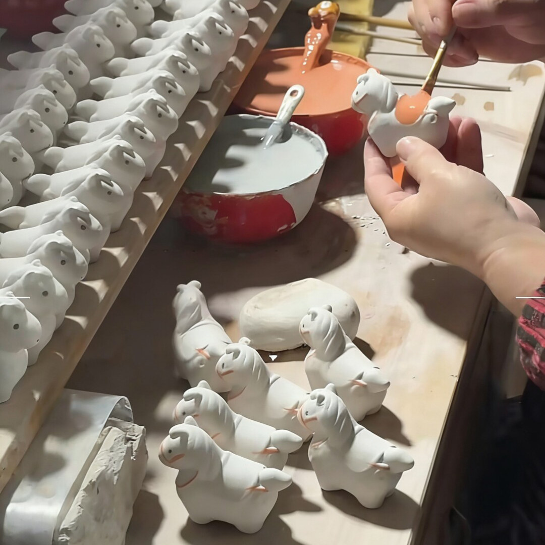 治愈系小马景德镇转转摆件车内饰品摆件汽车装饰车载马上有钱马年,淘宝优惠券,粉丝福利购,淘宝优惠卷