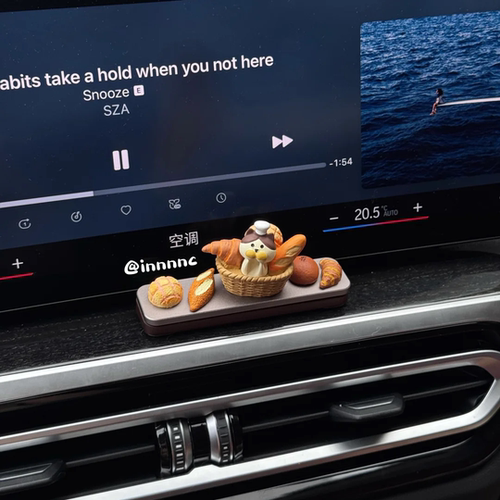 迷你法棍面包有趣车内装饰品摆件车载饰品摆件电动车装饰小配件 - 图2