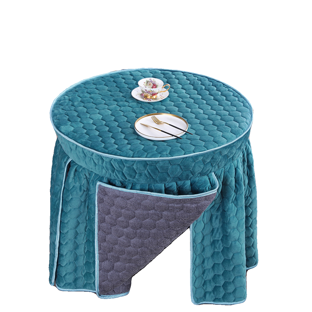 新款定制圆形加绒加厚烤火罩子冬季电炉罩套家用,淘宝优惠券,粉丝福利购,淘宝优惠卷