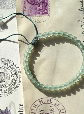 超补木东陵玉手链森系珠子脚链夏