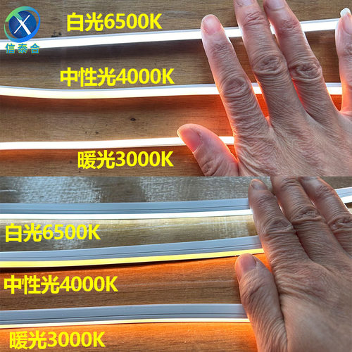 5V12V24V窄细软灯带3㎜4/5/6mm8毫米宽1公分圆形半圆形窄防水灯带 - 图1