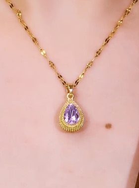 气质百搭锆石夏季款高级感锁骨链