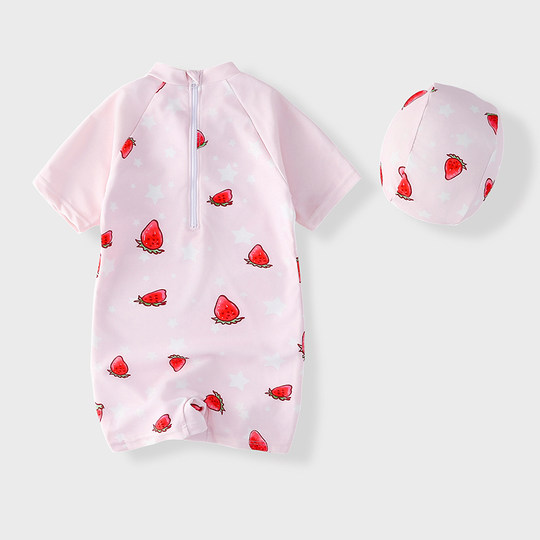 Baby swimsuit girls one-piece professional training swimsuit children quick dry fashionable cute swimsuit girls 2025 new