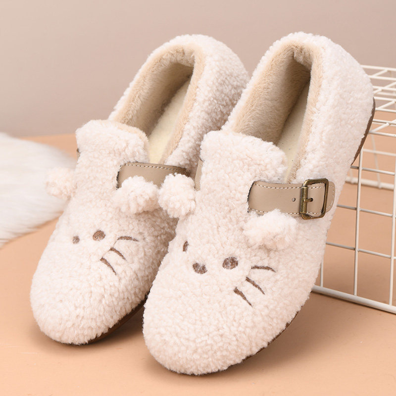 冬季老北京棉鞋女加绒保暖毛毛鞋加厚防滑豆豆鞋平底休闲妈妈棉靴,淘宝优惠券,粉丝福利购,淘宝优惠卷