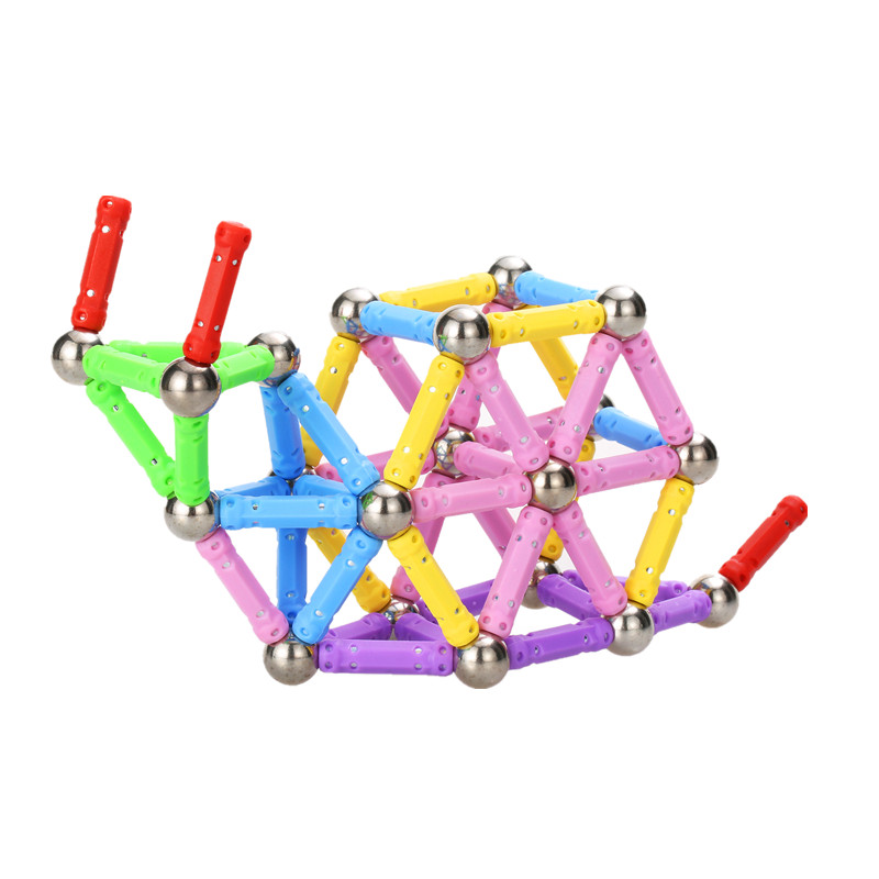 儿童益智磁力棒玩具百变磁性男孩女孩智力创意礼物拼装吸铁石积木 - 图3