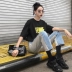 Sodu đan cao giày nữ phong cách Harajuku hoang dã hip-hop nhảy hip-hop nền tảng giày sneakers - Giày cao gót