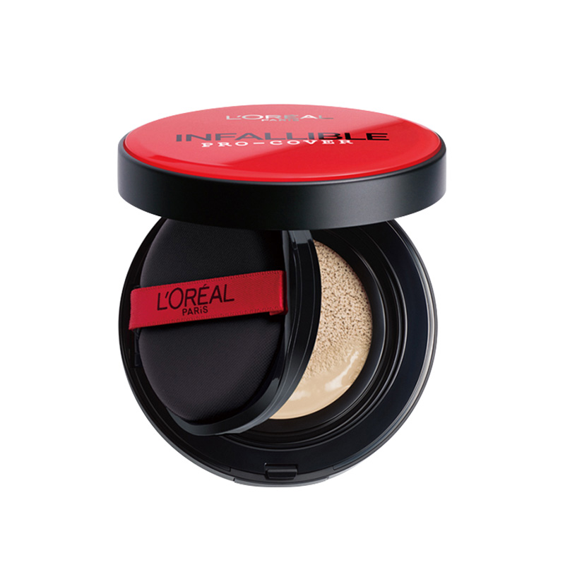 思扬化妆品专营店巴黎欧莱雅红胖子气垫bb霜控油遮瑕持久不脱妆保湿替换装芯黑胖子3