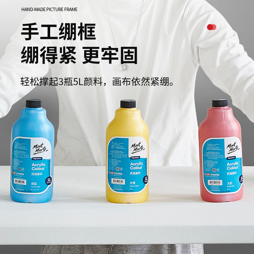 油画框大尺寸定制带框油画布雨露麻亚麻实木油画画框丙烯细纹画布 - 图1