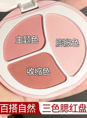2024新爆款！novo腮红盘三色多用