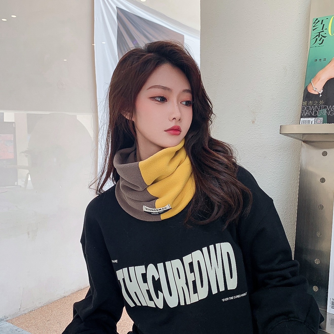 护颈围脖男女户外保暖秋冬滑雪骑行摩托车加绒加厚套头护颈椎脖套,淘宝优惠券,粉丝福利购,淘宝优惠卷