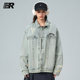 ER Denim Distressed Jacket High Street Trendy Brand Handsome Retro Couple Jacket ແບບດຽວກັນສໍາລັບຜູ້ຊາຍແລະແມ່ຍິງ