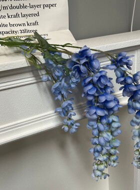 跨境仿真花阿勃勒紫藤花藤婚庆装饰藤蔓绢花吊顶美陈造景网红花墙