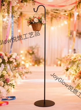 铁艺装饰挂钩支架花球路引婚礼