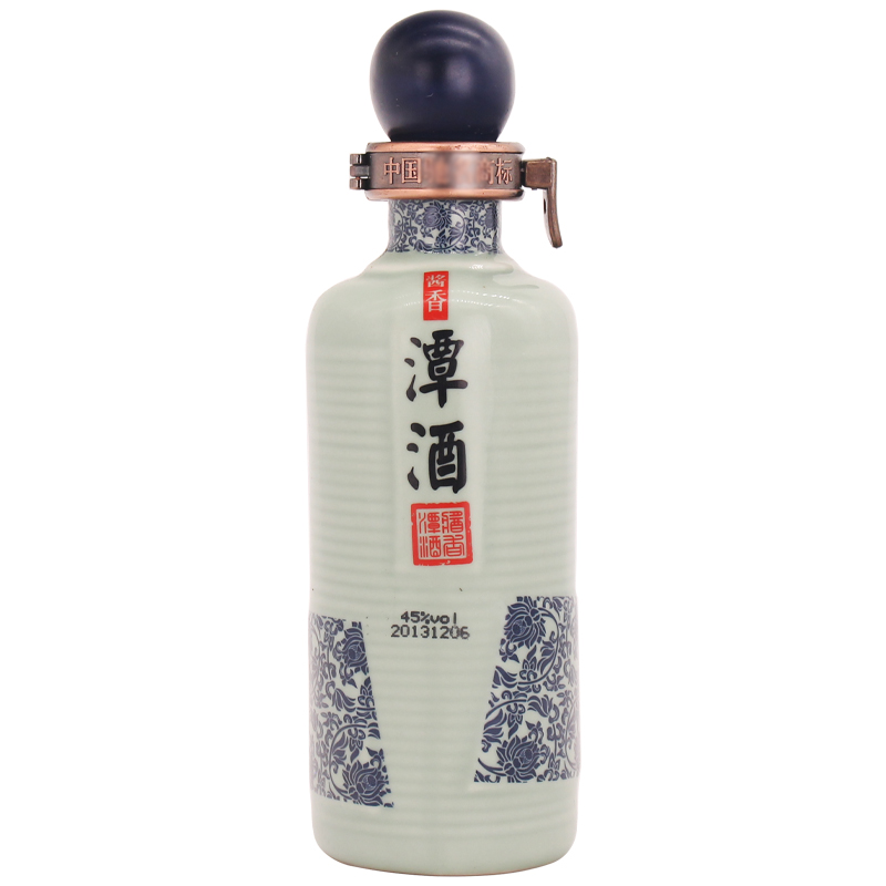 潭酒 2013年份出厂酱香潭45度光瓶品鉴小酒版 收藏摆柜老酒 100ml - 图0