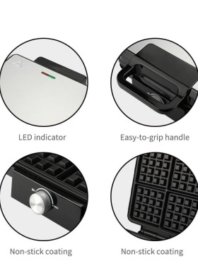 Big waffle maker Nonstick Waffle Iron breakfast machine