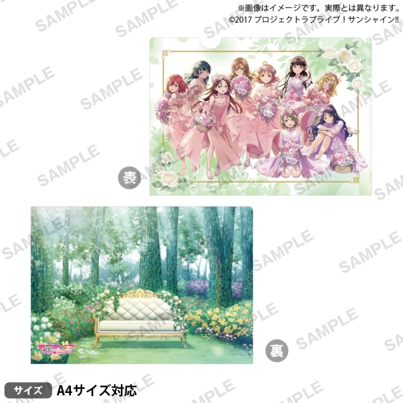 【正版预售】Aqours Flower Party 9周年纪念周边立牌 文件夹挂件 - 图2