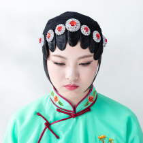 Seven Stars Round Bubble Sub Drama Opera Water Drill Head Face Peking Opera Head Accessories Jewel Flowers Forehead Bubble Son Five Colorful Wood Drills Costume