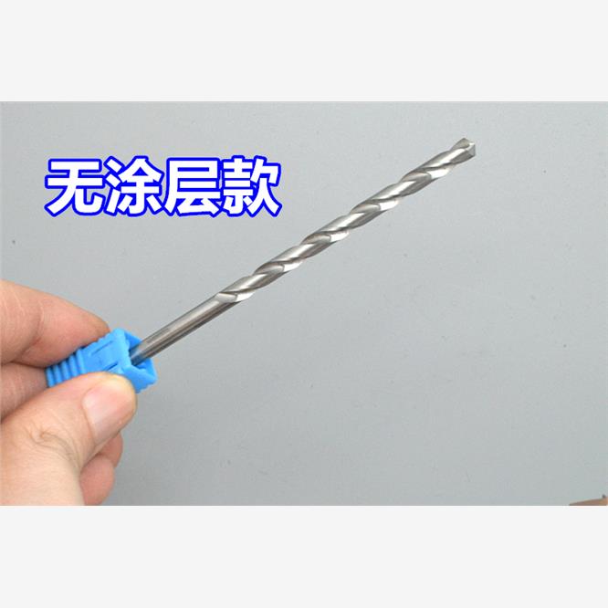 加长涂层合金钨钢麻花钻头2.5 2.55 2.6 2.65 2.7 2.75 2.8x60长 - 图1