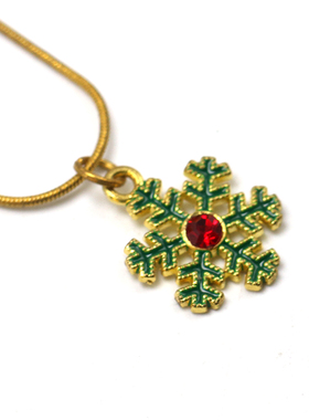 雪花挂件毛衣链个性同款