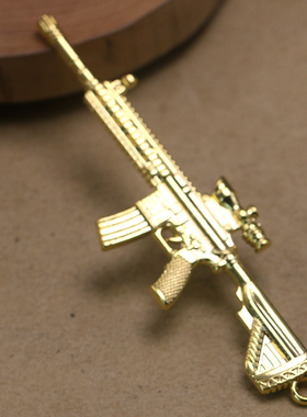 绝地求生玩具钥匙扣吃鸡模型M416突击抢小号全套装备武器挂件配件
