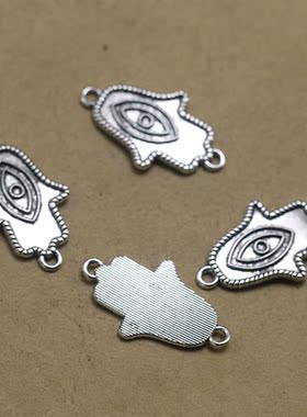 亚马逊爆款 锌合金恶魔手眼潮男合金手链吊坠挂件 diy厂家直销