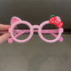 Children's glasses frame without lens sunglasses silicone boys and girls cartoon cute baby toys soft leg girls glasses frame