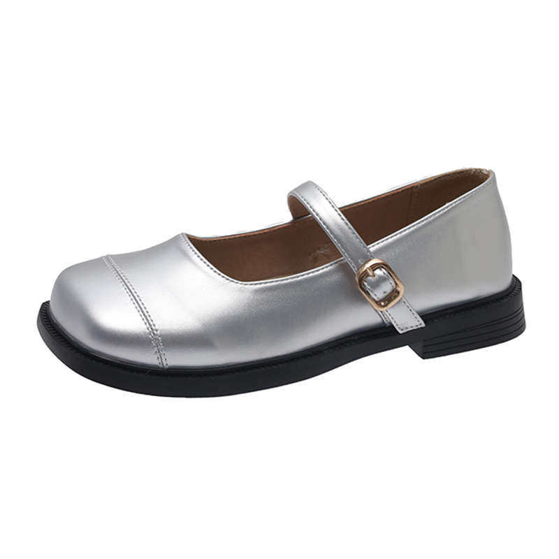 法式平底玛丽珍单鞋女鞋秋季黑色小皮鞋2025新款配裙子休闲乐福鞋,淘宝优惠券,粉丝福利购,淘宝优惠卷