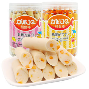 力诚鳕鱼肠芝士IQ鳕鱼棒鱼肉肠儿童非婴幼儿宝宝零食食品旗舰店